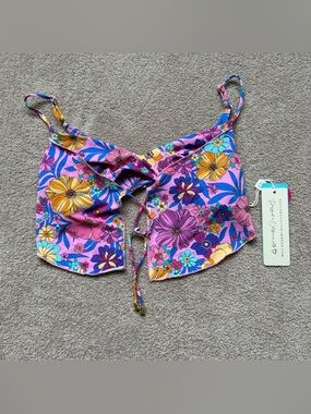 Beach Bunny - Keoni Crop Top - FLORAL